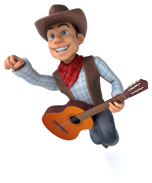 Fun Cowboy 3D illustratie