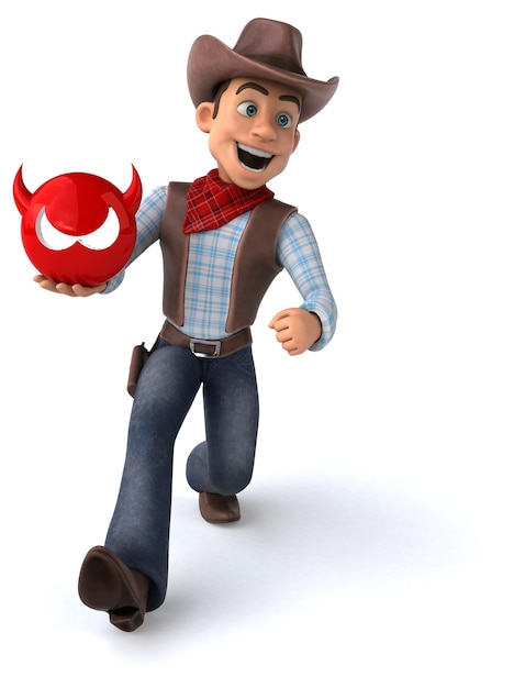 Fun Cowboy 3D illustratie