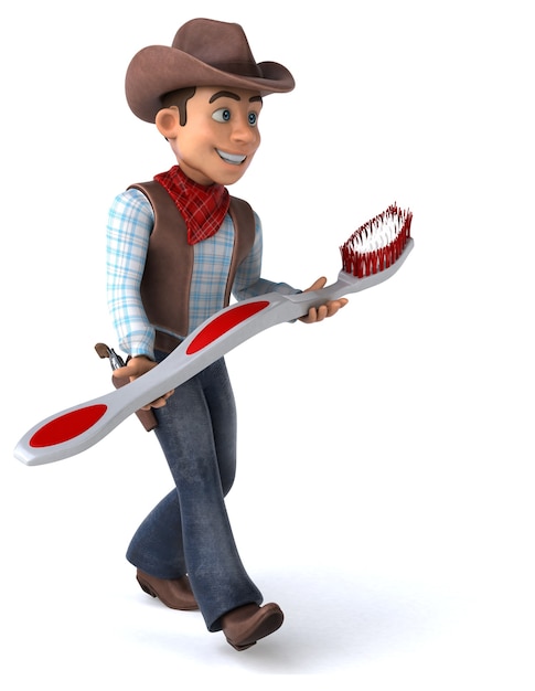 Fun Cowboy 3D illustratie