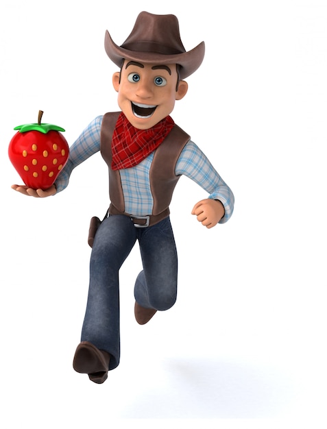 Fun Cowboy - 3D Illustration