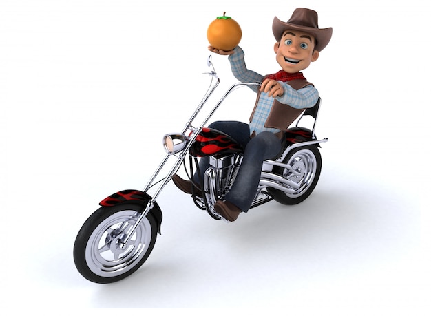 Fun Cowboy - 3D Illustration