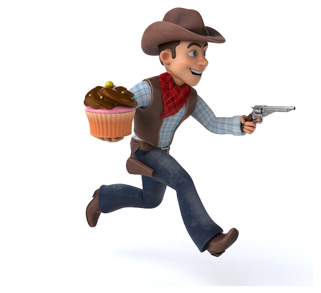 Divertente animazione da cowboy