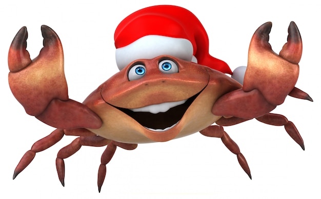 Fun crab 3D Illustration