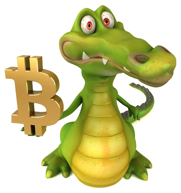 Fun crocodile - 3D Illustration