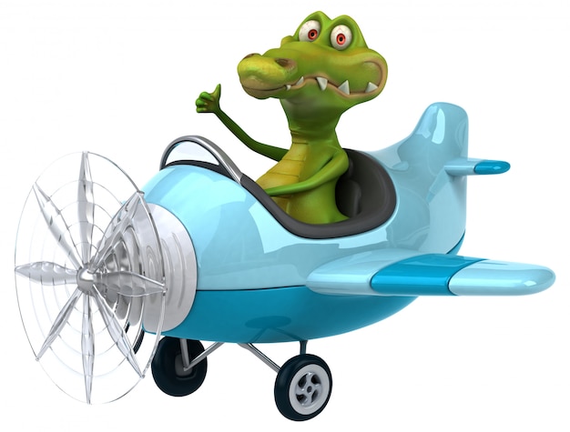 Photo fun crocodile animation