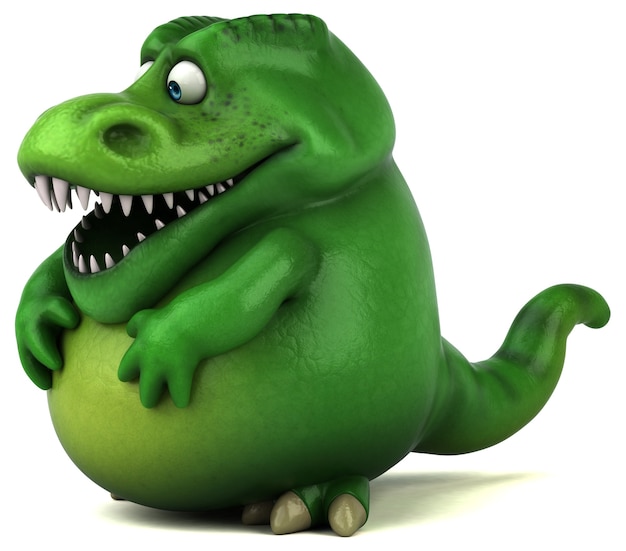 Fun dinosaur - 3D Illustration