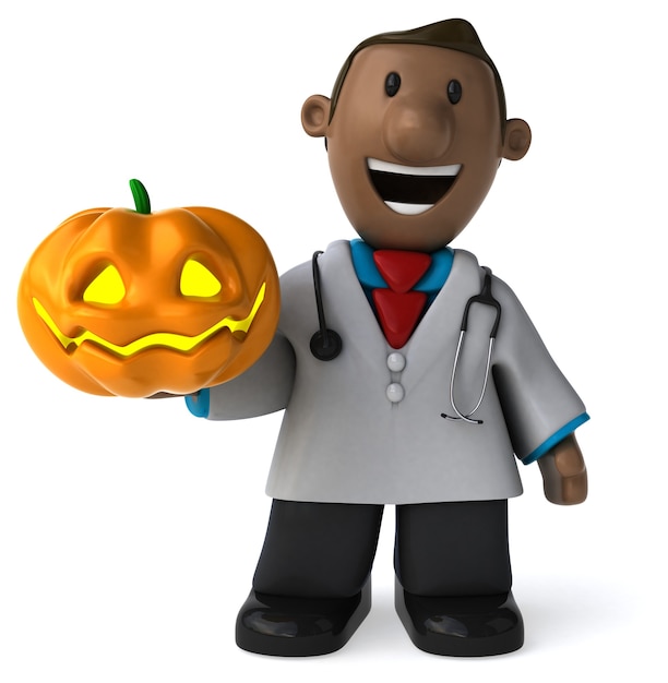 Fun doctor - 3D Illustration