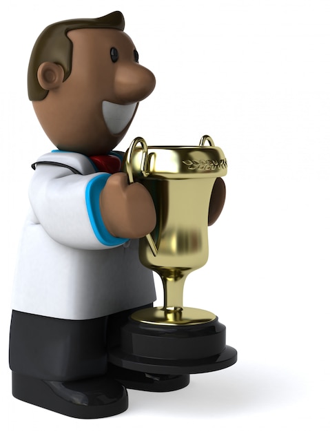 Fun doctor - 3D Illustration