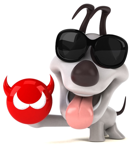 Fun dog - 3D Illustration