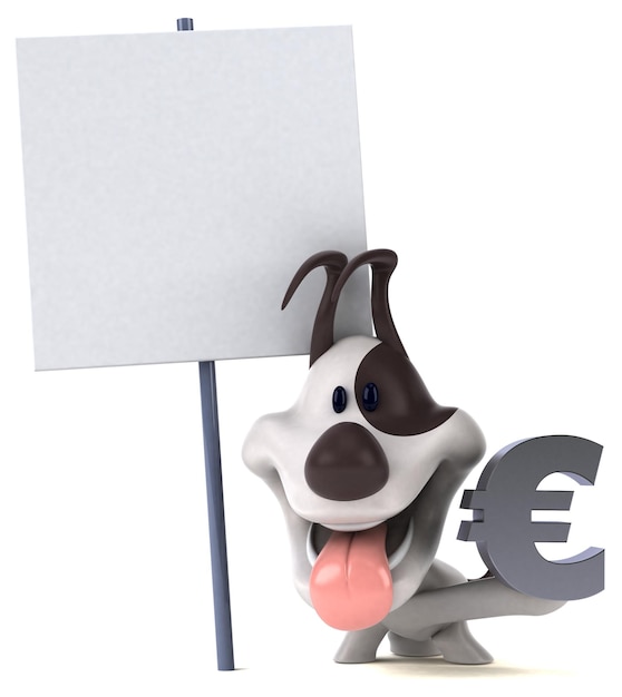 Fun dog - 3D Illustration