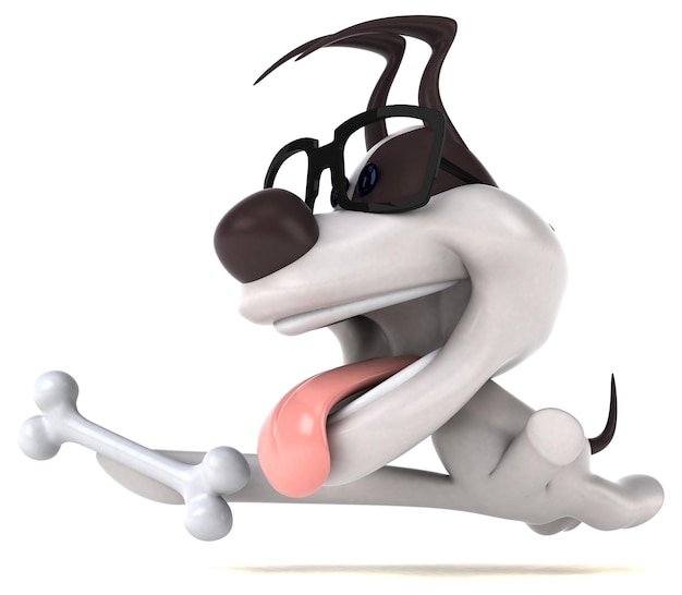 Fun dog - 3D Illustration