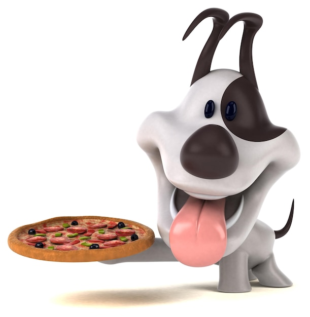 Fun dog 3D Illustration