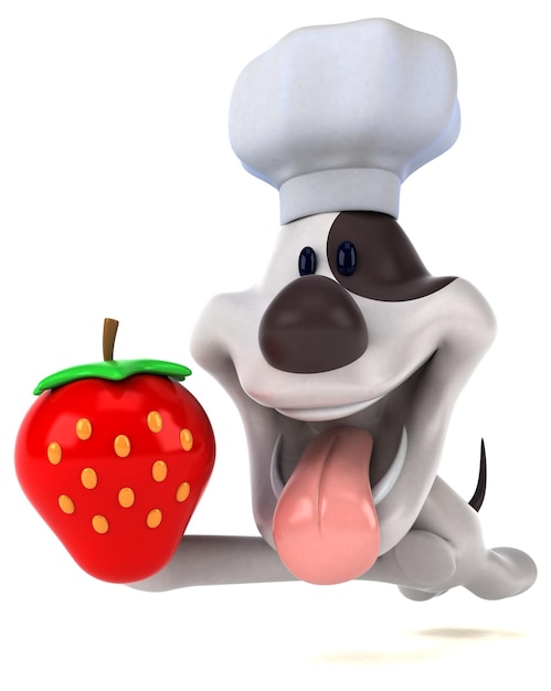 楽しい犬-3 Dイラストレーション
