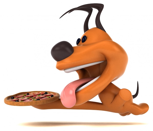 Photo fun dog 3d illustration