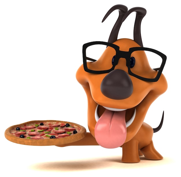 Fun dog - 3D Illustration