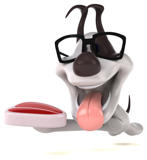 Fun dog - 3D Illustration