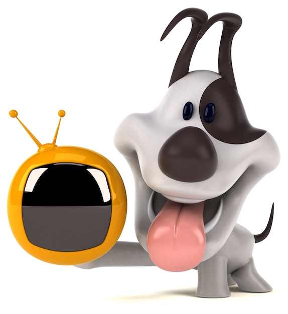 Fun dog - 3D Illustration