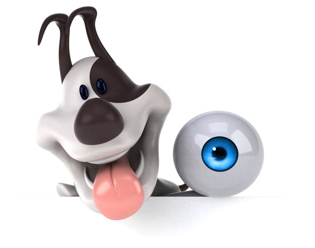 Fun dog - 3D Illustration