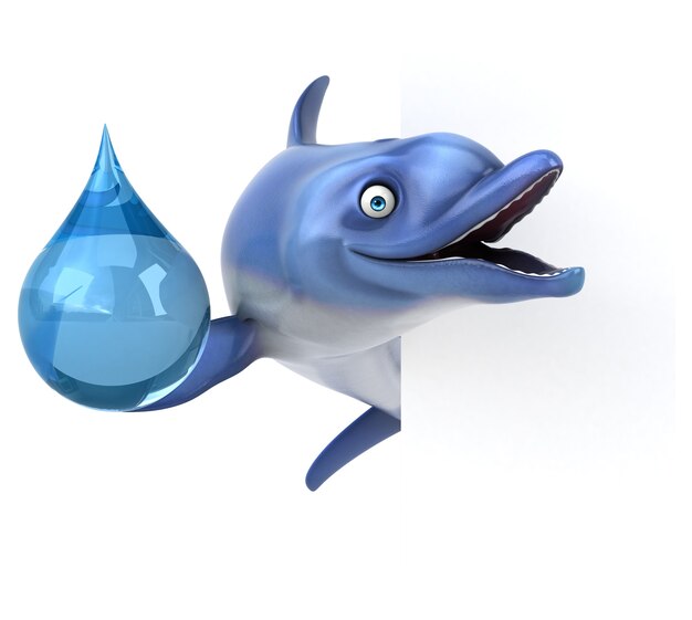 Fun dolphin illustration