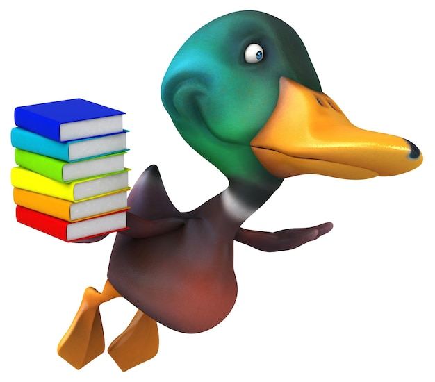 Fun duck - 3D Illustration