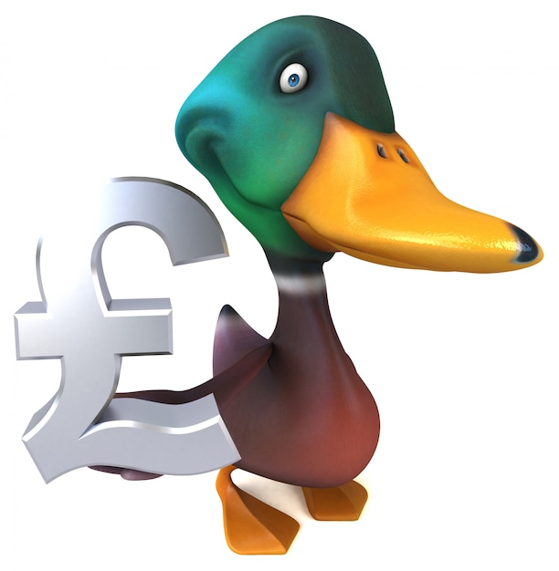 Fun duck - 3D Illustration