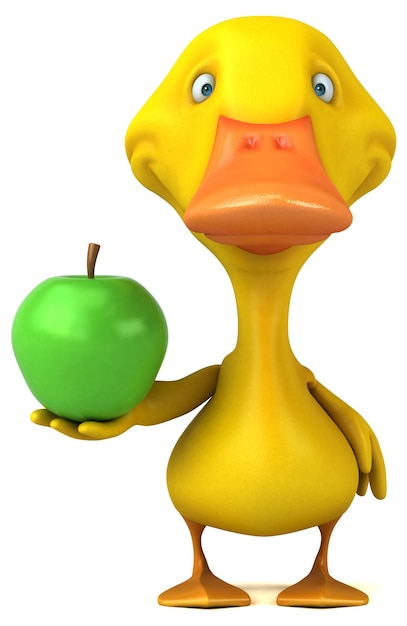 Photo fun duck - 3d illustration
