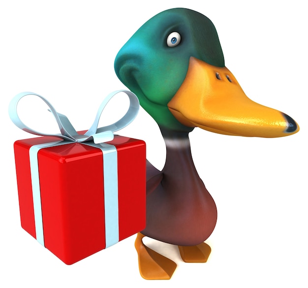 Fun duck - 3D Illustration