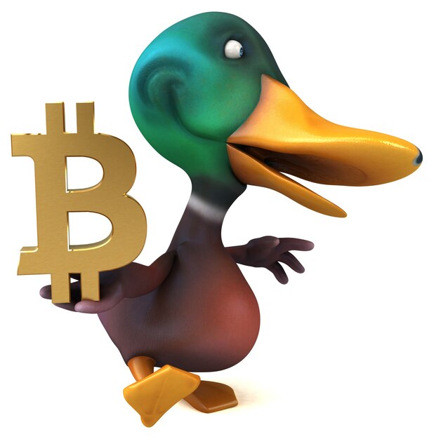 Fun duck - 3D Illustration