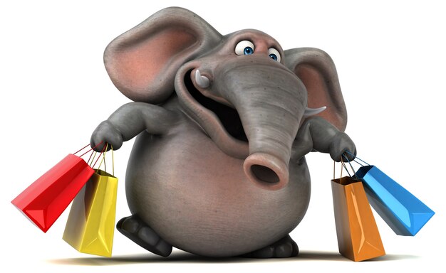 Fun elephant illustration