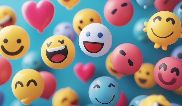 Fun emoji social media reaction character online chat response symbol