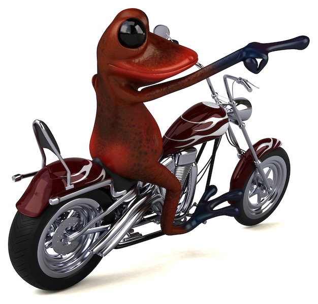 Fun frog - 3D Illustration