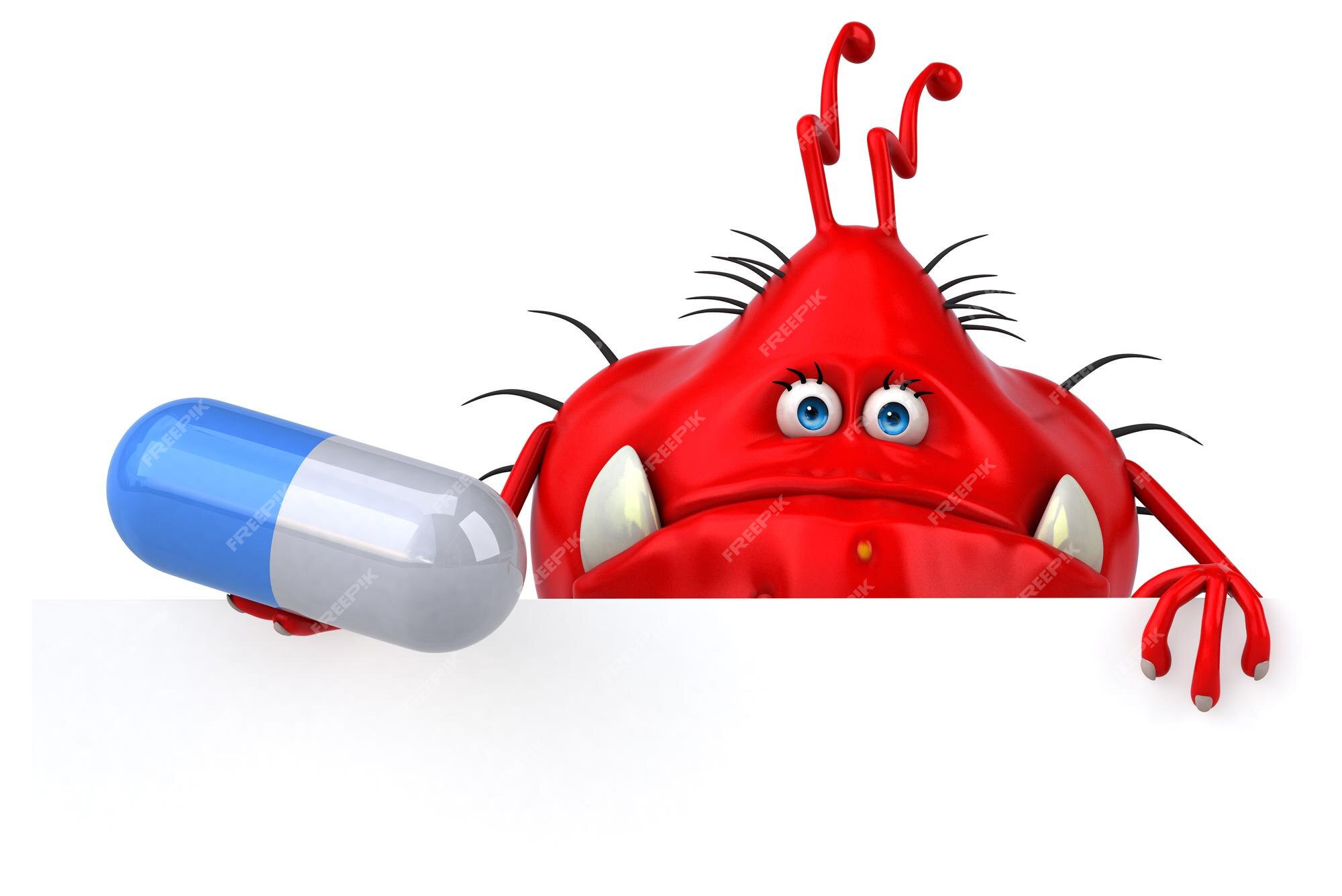 Premium Photo | Fun germ - 3d illustration Premium Photo | Fun germ - 3d illustration