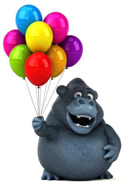 Fun gorilla animation