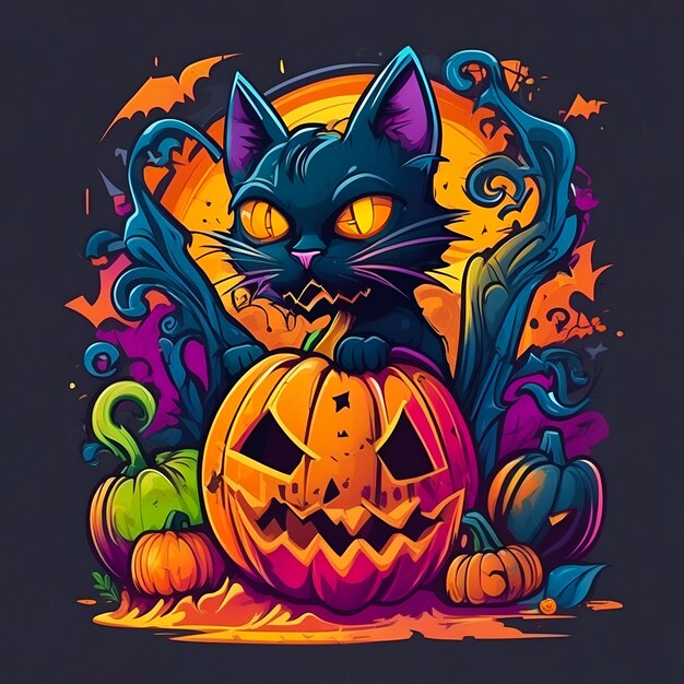 fun halloween illustrations