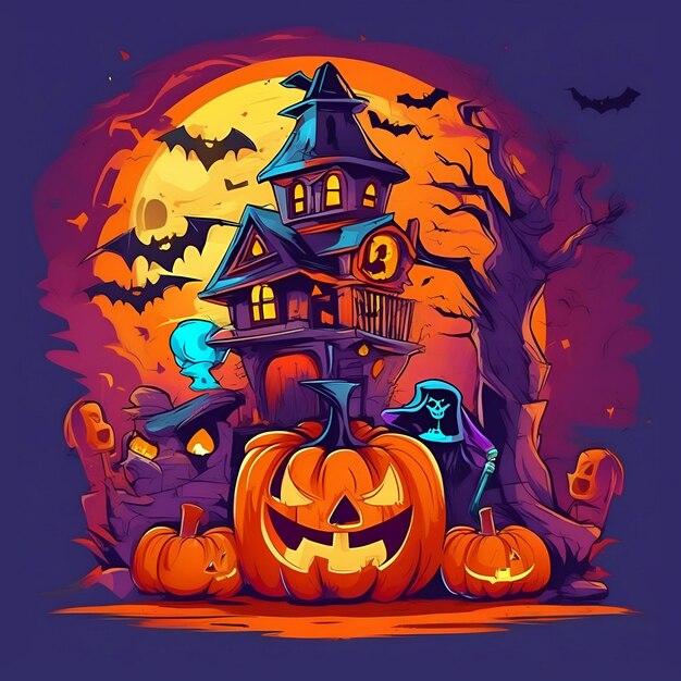 fun halloween illustrations