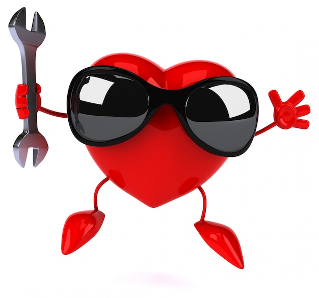 Fun heart - personaggio 3d