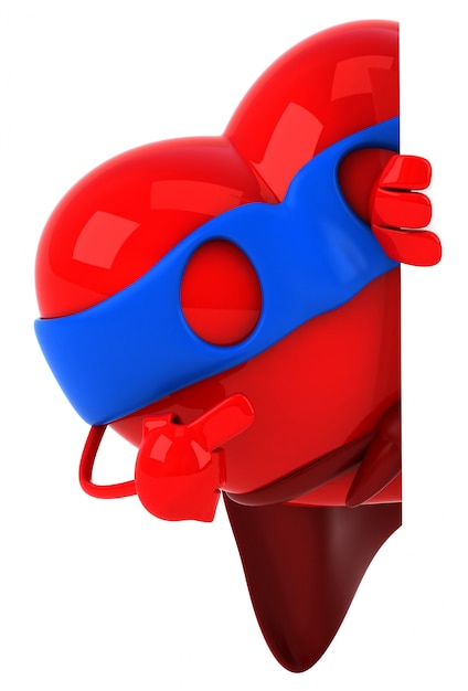 Fun heart - 3D character