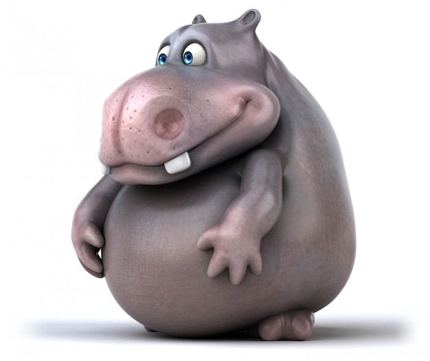 Fun hippo animation