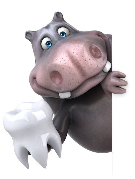 Fun hippo animation