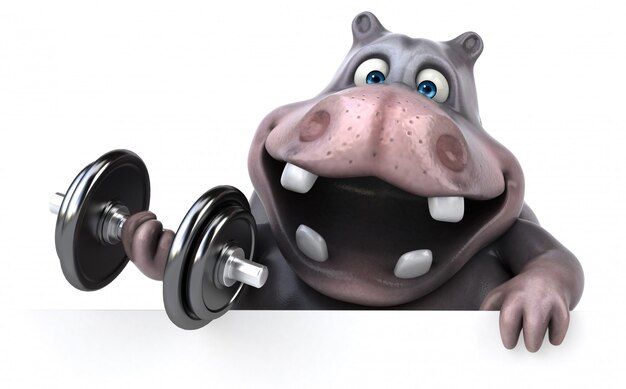 Fun hippo