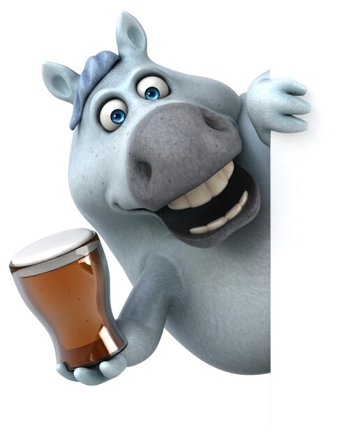 fun horse - 3d illustration