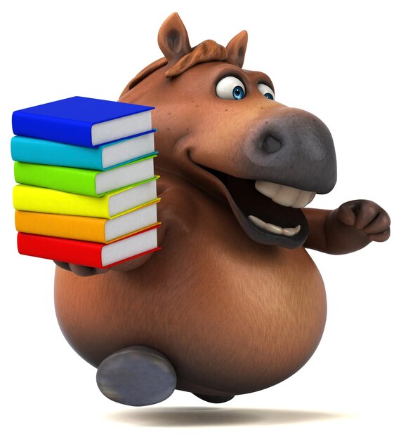 Fun horse 3D Illustration