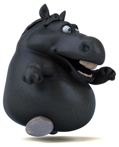 Fun horse - 3D Illustration