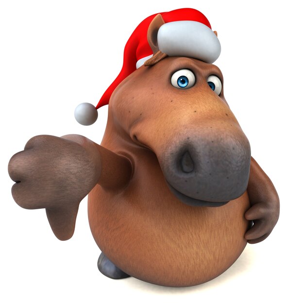 Fun horse - 3D Illustration