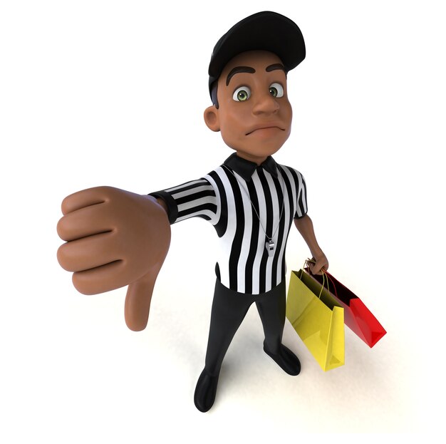 Fun Illustration of an american Referee