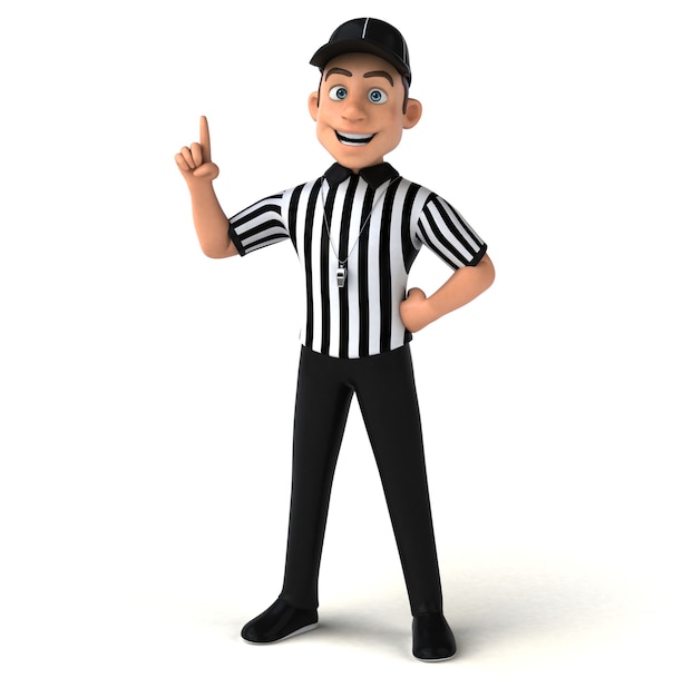 Fun Illustration of an american Referee