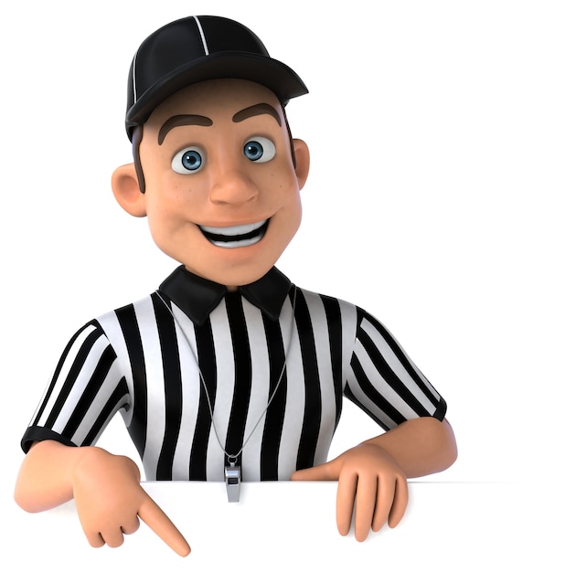 Fun Illustration of an american Referee