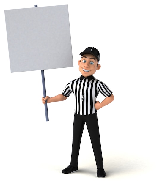 Fun Illustration of an american Referee