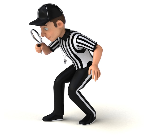 Photo fun illustration of an american referee