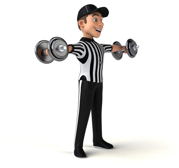 Fun Illustration of an american Referee